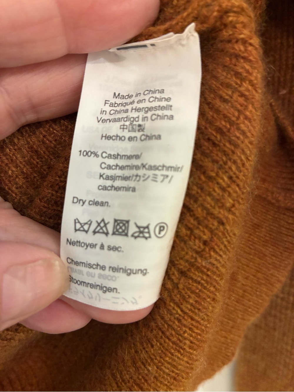Madewell Cashmere Sweatshirt in Burnt Spice XS - Picture 6 of 7